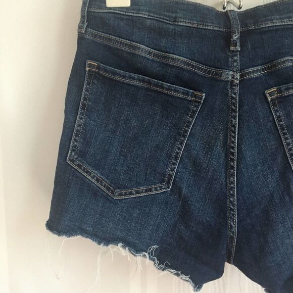 Banana Republic High Rise 3” Button Fly Shorts Size 29 Raw Hem Cutoff Hi Waisted - Picture 8 of 9